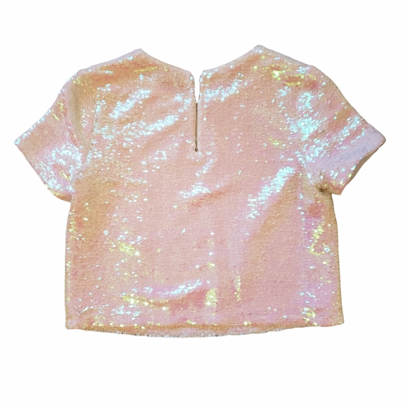 H&M White Sequence Top. Size US S - Picture 3 of 4